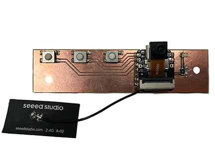 Final PCB with camera